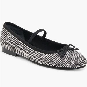 NEW Dolce Vita Black Rhinestone Sparkle Women's Ballet Flats
